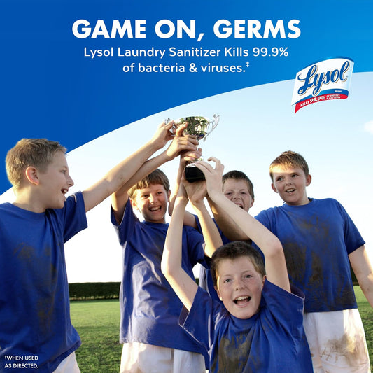 Tough Odor Eliminator Laundry Sanitizer Additive, Sanitizing Liquid for Gym Clothes and Activewear, 0% Bleach, Eliminates Odor Causing Bacteria, 90Oz