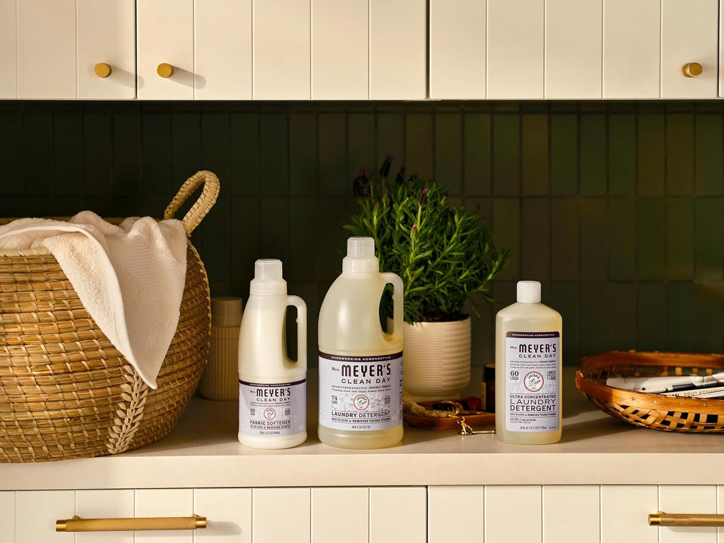 MRS. MEYER'S CLEAN DAY Liquid Laundry Detergent, Cruelty Free, Lavender Scent, 64 Oz- Pack of 2