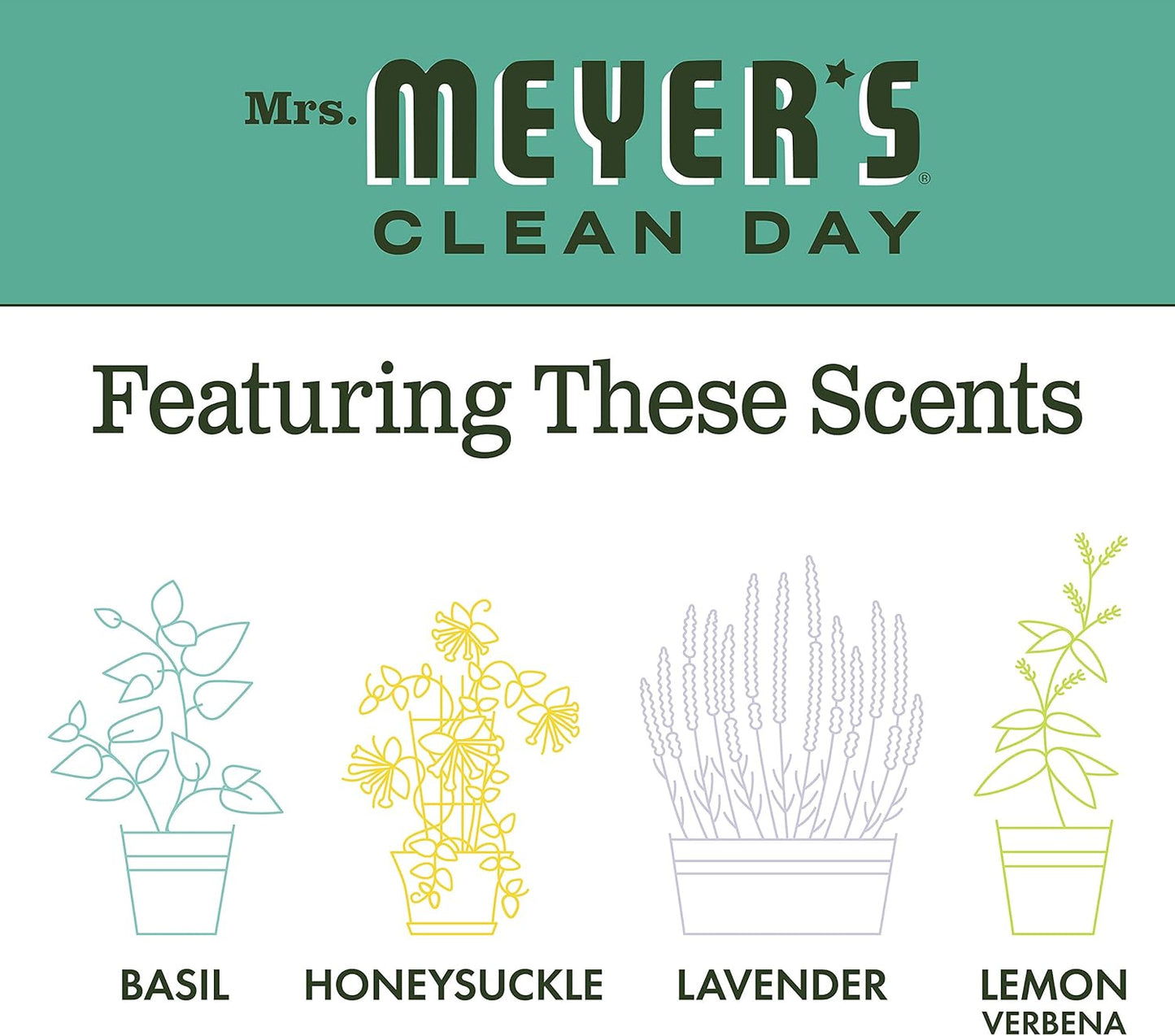 Mrs. Meyer'S Clean Day Dryer Sheets, Softens Fabric, Reduces Static, Cruelty Free Formula, Basil Scent, 80 Count